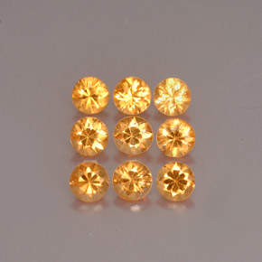  карата, натуральный Оранжевый Спессартитовая пряжа, Огранка Круг, Чистота VS