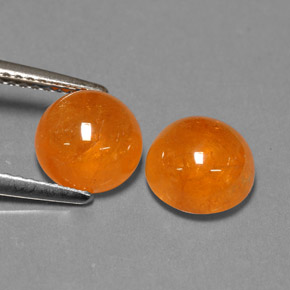 Натуральный оранжевый спессартин  карата прозрачный, полупрозрачный