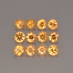  карата, натуральный Оранжевый Спессартитовая пряжа, Огранка Круг, Чистота VS