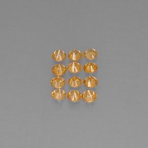  карата, натуральный Оранжевый Спессартитовая пряжа, Огранка Круг, VVS-VS