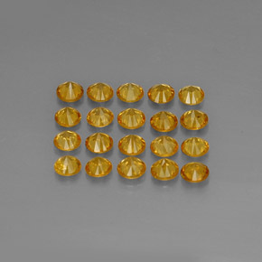 Натуральный оранжевый спессартин  карата огранка круг, VVS-VS