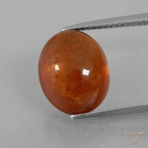 9.50ct Натуральный Теплый апельсин Спессартитовая пряжа, Овал, Прозрачный