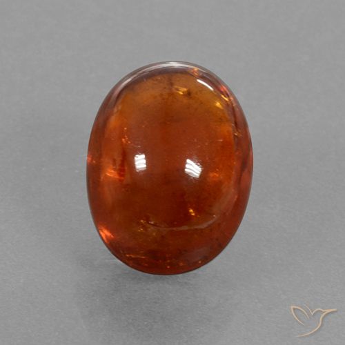 5.48ct Натуральный Красновато-оранжевый Спессартитовая пряжа, Овал, Полупрозрачный