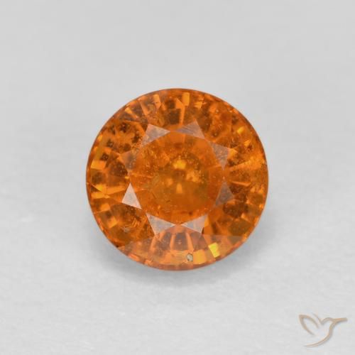 0.56ct Натуральный Землистый апельсин Спессартитовая пряжа, Круглый, VS-SI