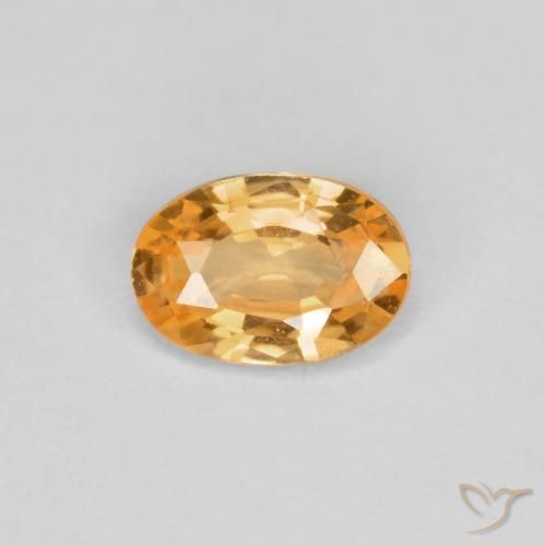 0.44ct Натуральный Ярко-оранжевый Спессартитовая пряжа, Овал, VVS-VS