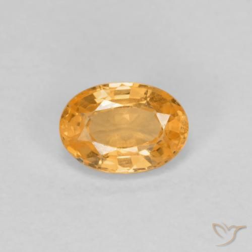 0.39ct Натуральный Ярко-оранжевый Спессартитовая пряжа, Овал, Чистота VS