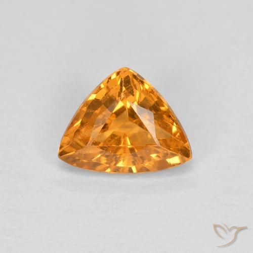 0.53ct Натуральный Абрикос Апельсин Спессартитовая пряжа, Триллион, Чистота VS