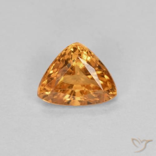 0.44ct Натуральный Темно-оранжевый Спессартитовая пряжа, Триллион, VS-SI