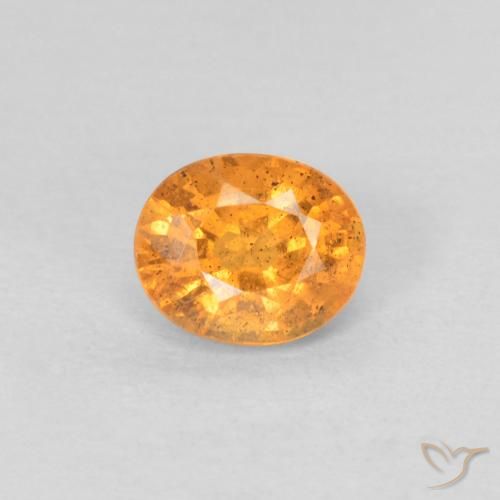 0.57ct Натуральный Ярко-оранжевый Спессартитовая пряжа, Овал, VS-SI