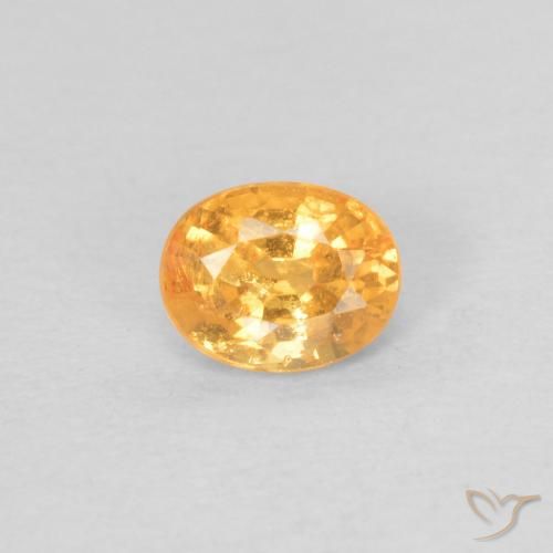 0.40ct Натуральный Средний апельсин Спессартитовая пряжа, Овал, VS-SI