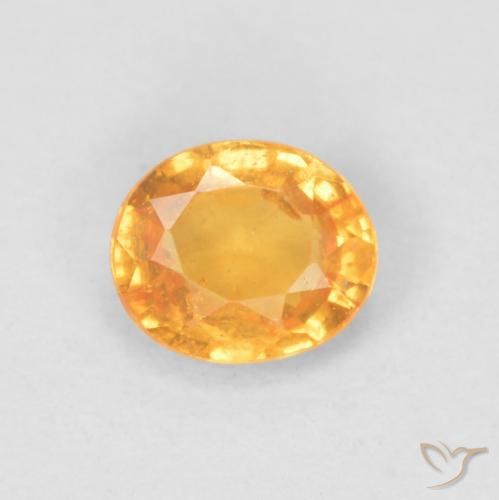 0.47ct Натуральный Средний апельсин Спессартитовая пряжа, Овал, Чистота VS