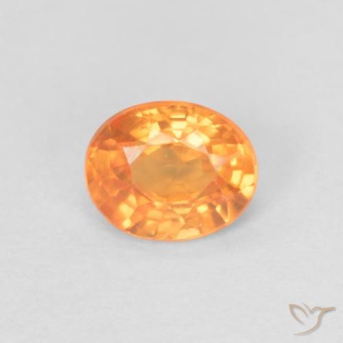 0.42ct Натуральный Ярко-оранжевый Спессартитовая пряжа, Овал, VS-SI