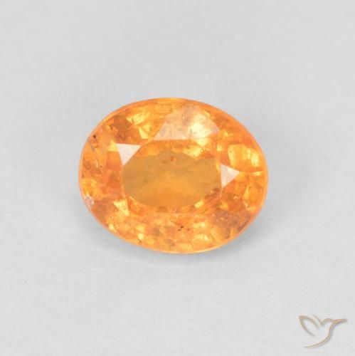 0.53ct Натуральный Ярко-оранжевый Спессартитовая пряжа, Овал, VS-SI
