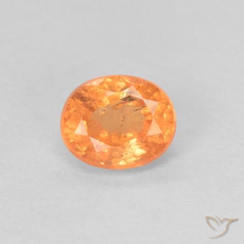 0.42ct Натуральный Ярко-оранжевый Спессартитовая пряжа, Овал, VS-SI