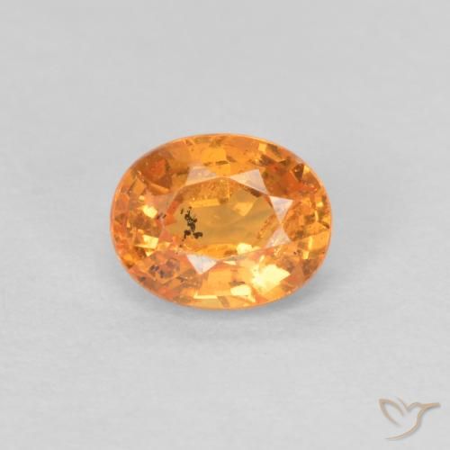 0.44ct Натуральный Ярко-оранжевый Спессартитовая пряжа, Овал, VS-SI