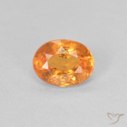 0.35ct Натуральный Ярко-оранжевый Спессартитовая пряжа, Овал, Чистота VS
