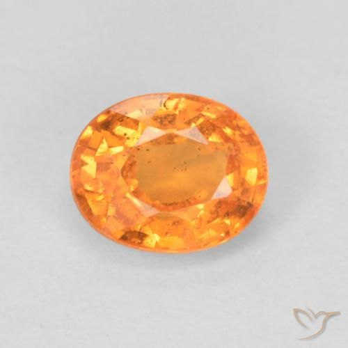 0.56ct Натуральный Ярко-оранжевый Спессартитовая пряжа, Овал, VS-SI