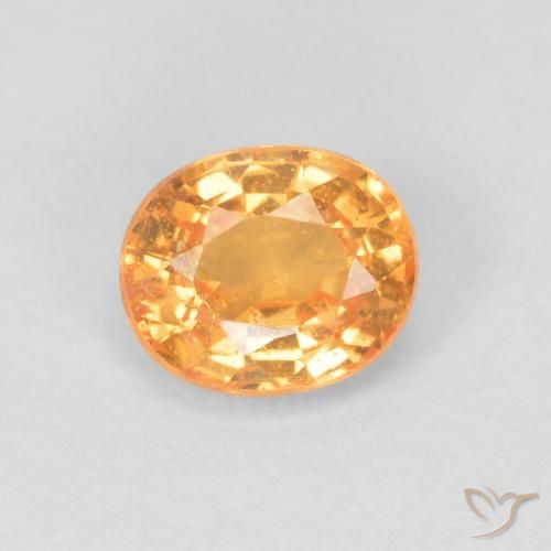 0.58ct Натуральный Медово-оранжевый Спессартитовая пряжа, Овал, VS-SI