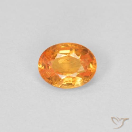 0.33ct Натуральный Ярко-оранжевый Спессартитовая пряжа, Овал, VS-SI