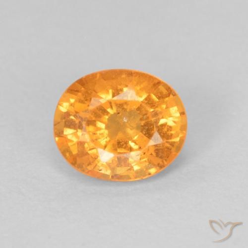 0.70ct Натуральный Медово-оранжевый Спессартитовая пряжа, Овал, VS-SI