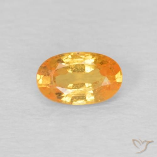 0.32ct Натуральный Средний апельсин Спессартитовая пряжа, Овал, Чистота VS