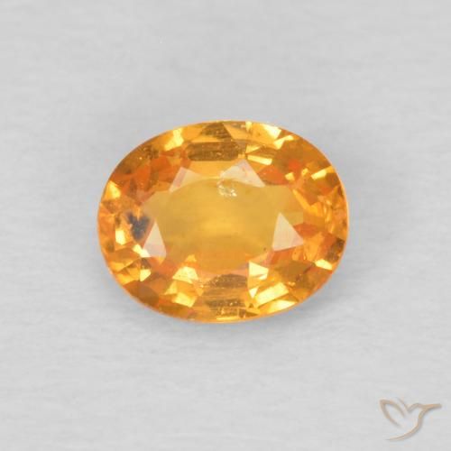 0.44ct Натуральный Янтарный Апельсин Спессартитовая пряжа, Овал, Чистота VS