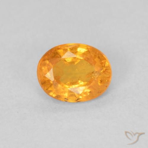 0.48ct Натуральный Интенсивный апельсин Спессартитовая пряжа, Овал, VS-SI