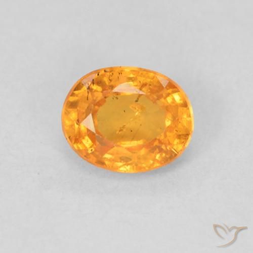 0.56ct Натуральный Медово-оранжевый Спессартитовая пряжа, Овал, VS-SI