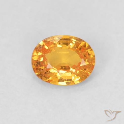 0.39ct Натуральный Интенсивный апельсин Спессартитовая пряжа, Овал, Чистота VS