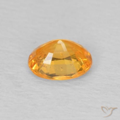 0.49 карата, натуральный Medium Light-Orange Спессартитовая пряжа, Овал, Чистота VS