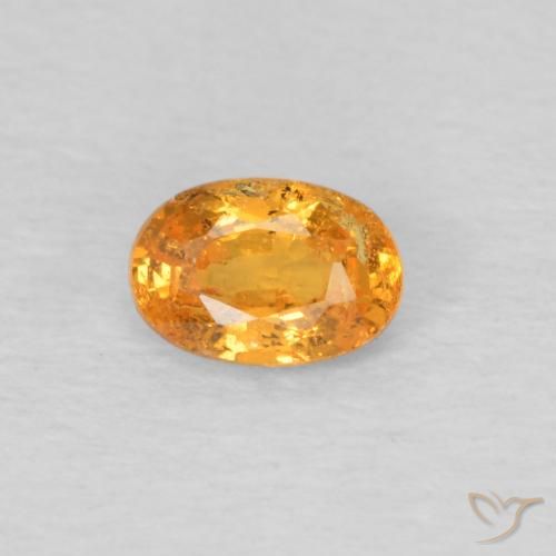 0.33ct Натуральный Медово-оранжевый Спессартитовая пряжа, Овал, VS-SI