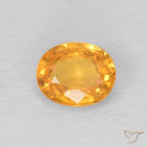 0.49ct Натуральный Medium Light-Orange Спессартитовая пряжа, Овал, Чистота VS