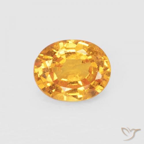 0.47ct Натуральный Средний апельсин Спессартитовая пряжа, Овал, Чистота VS