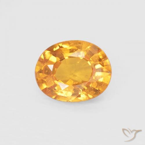 0.43ct Натуральный Средний апельсин Спессартитовая пряжа, Овал, Чистота VS