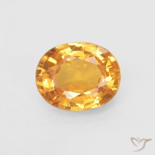 0.51ct Натуральный Medium Light-Orange Спессартитовая пряжа, Овал, Чистота VS