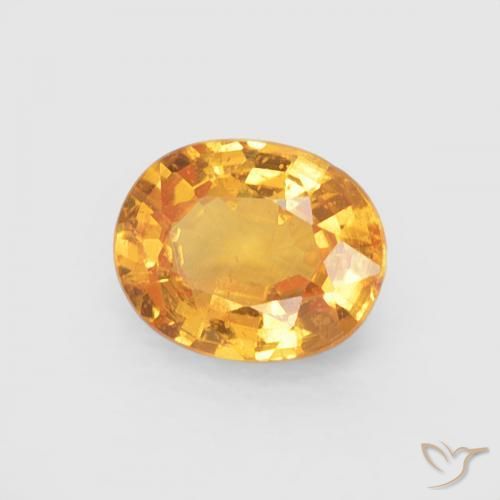 0.51 карата, натуральный Medium Light-Orange Спессартитовая пряжа, Овал, Чистота VS