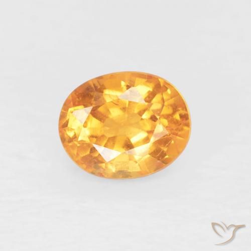 0.50ct Натуральный Средний апельсин Спессартитовая пряжа, Овал, Чистота VS