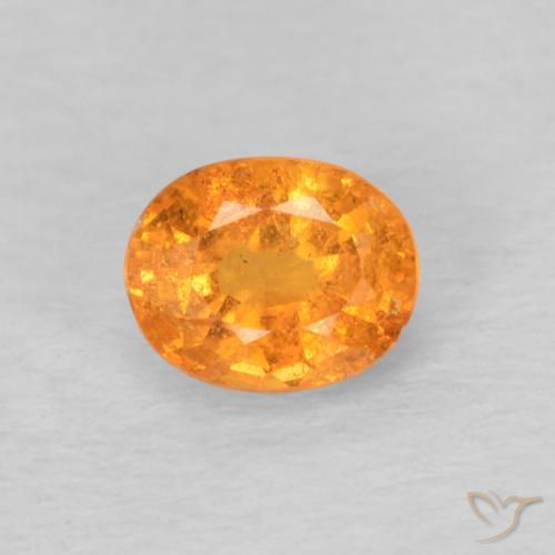 0.58ct Натуральный Ярко-оранжевый Спессартитовая пряжа, Овал, VS-SI