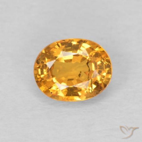0.56ct Натуральный Медово-оранжевый Спессартитовая пряжа, Овал, VS-SI