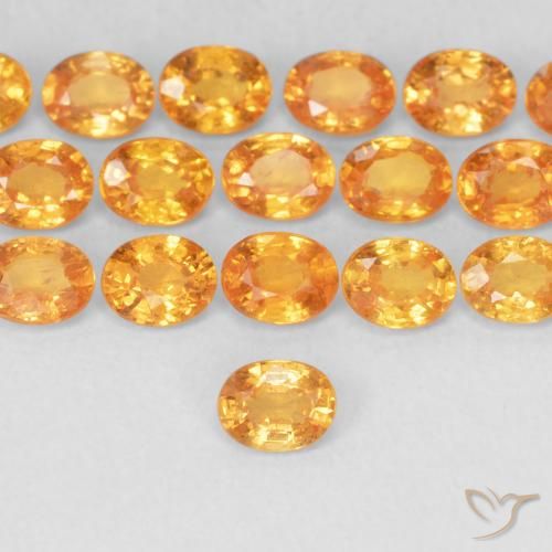 0.24ct Натуральный Абрикос Апельсин Спессартитовая пряжа, Овал, Чистота VS
