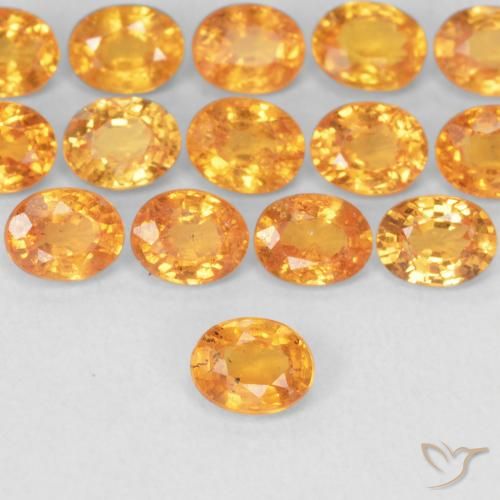 0.28ct Натуральный Средний апельсин Спессартитовая пряжа, Овал, Чистота VS