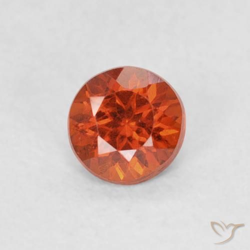0.33ct Натуральный Средний апельсин Спессартитовая пряжа, Круглый, SI