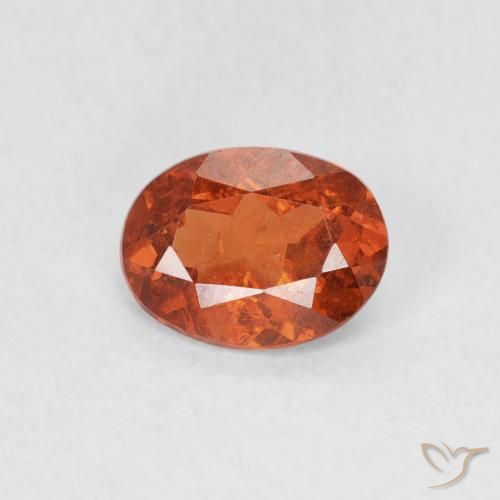 0.82ct Натуральный Теплый апельсин Спессартитовая пряжа, Овал, SI