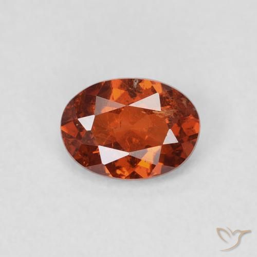 0.70ct Натуральный Темно-оранжевый Спессартитовая пряжа, Овал, SI-I1