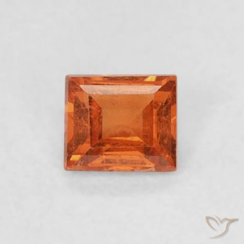 0.29ct Натуральный Средний апельсин Спессартитовая пряжа, Огранка Багет, SI
