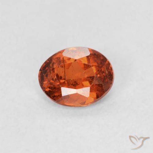 0.33ct Натуральный Огонь Оранжевый Спессартитовая пряжа, Овал, SI
