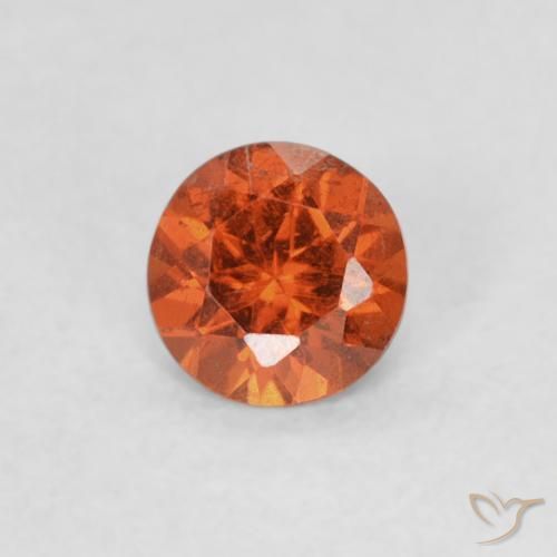 0.34ct Натуральный Средний апельсин Спессартитовая пряжа, Круглый, SI