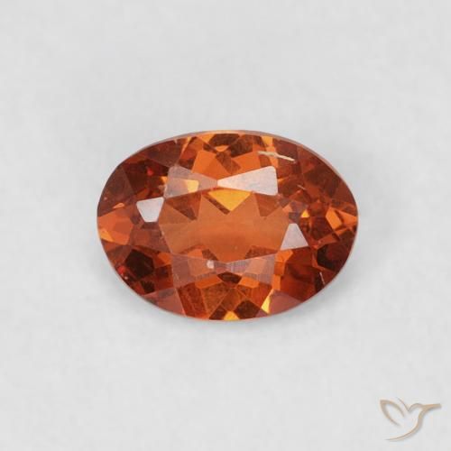 0.39ct Натуральный Темно-оранжевый Спессартитовая пряжа, Овал, SI
