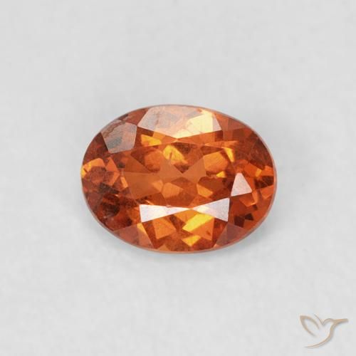 0.39ct Натуральный Средний апельсин Спессартитовая пряжа, Овал, SI
