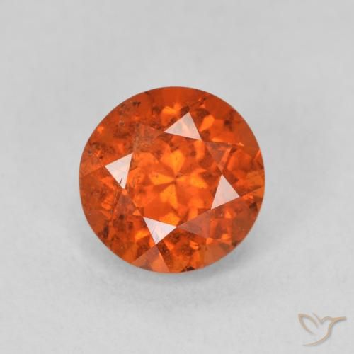 1.85ct Натуральный Красновато-оранжевый Спессартитовая пряжа, Круглый, SI